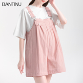 宽松春夏装 孕妇背带裤 短 w小个子薄款 外穿休闲大码 女夏季 2024新款