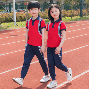 幼儿园园 小学生校服夏装 英伦学院风儿童z班服夏季 套装 毕业照服装