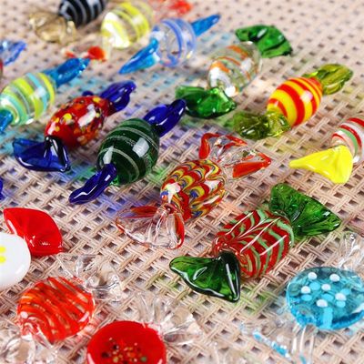 极速20pcs/lot Colorful Glass Fake Sweets for Festival Weddin