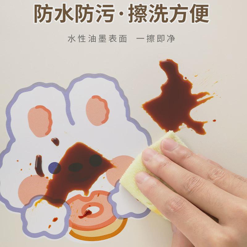 厨房贴纸防水防油自n粘墙纸灶台防火耐高温台面油烟防保护新品