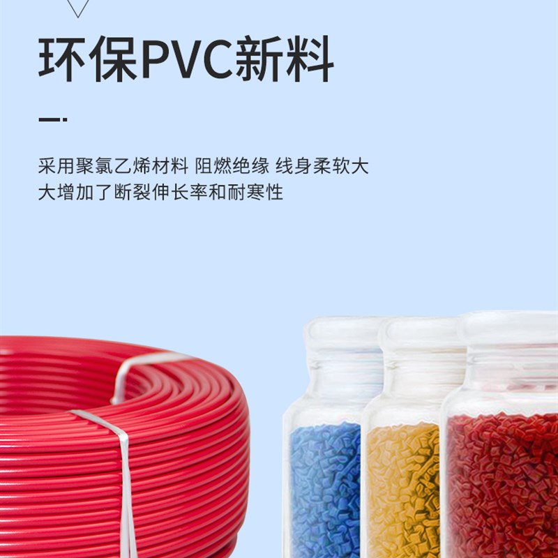 珠江电线电缆BV 1.5/2.5/4/6平方纯铜单芯股硬线家装家用国标