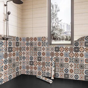 浴室卫生间贴纸防水墙贴瓷砖贴墙纸墙面装饰高级感遮丑瓷砖贴