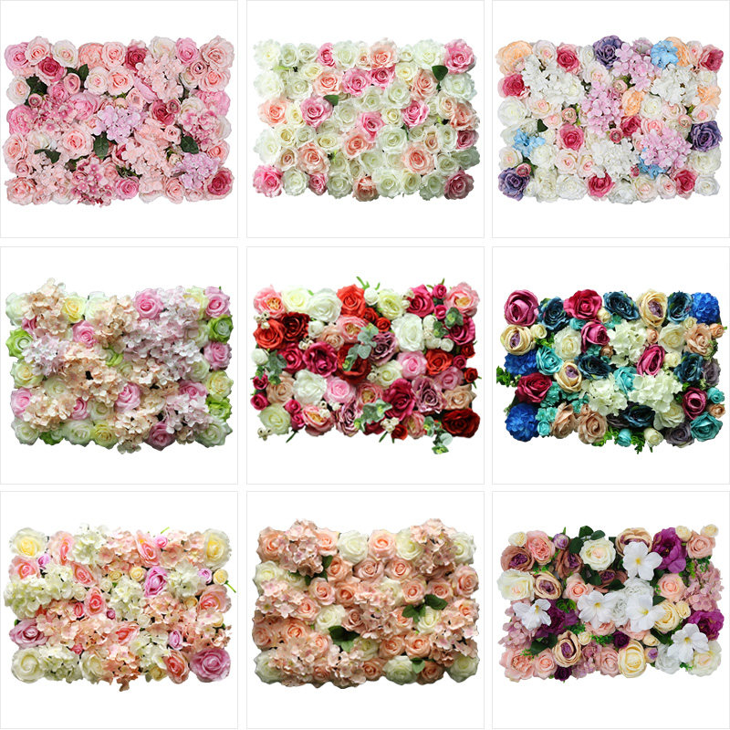 假花墙背景墙装饰婚礼玫瑰绢花网红店花装饰室内布置影楼墙面花朵