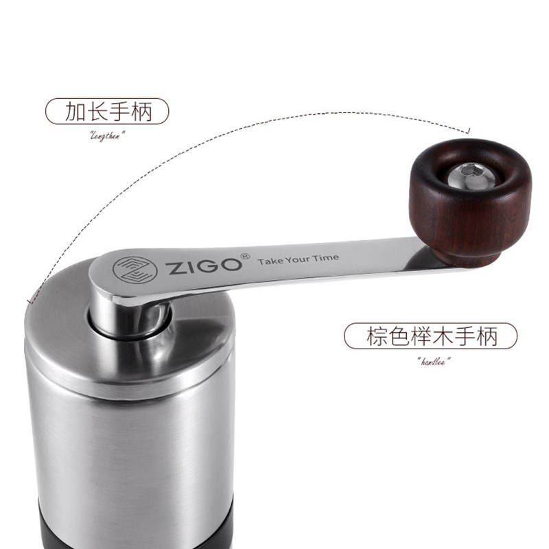 新款手动便携式现磨咖啡机 家用小型研磨器 不V锈钢咖啡磨豆机