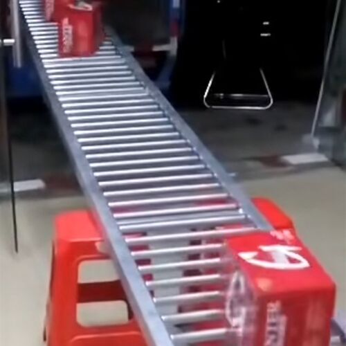 卸货神器c滑梯下货滑道装车卸车滑轮传送带滚轮无动力滚筒线