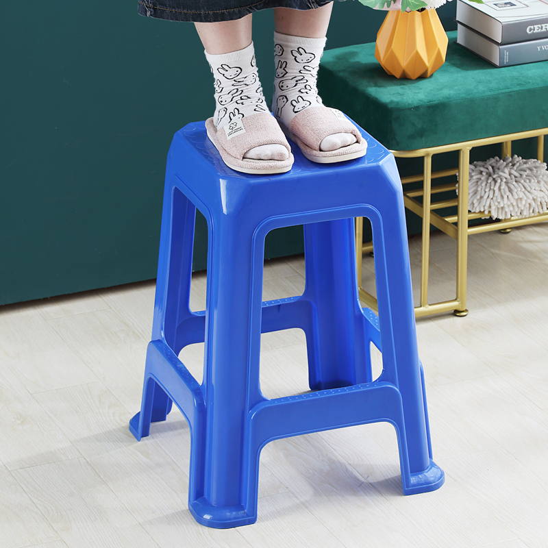 cm55厘米塑料凳子加高加厚A柜台工凳流水胶板凳线厂商用家用