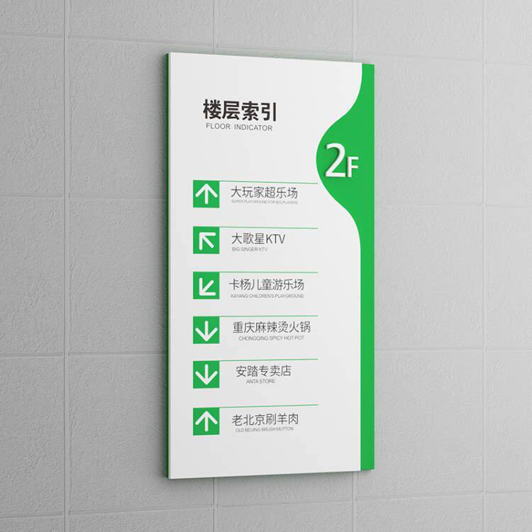门牌号楼层i索引牌单元酒店房地产社区公司电梯口指示牌宾