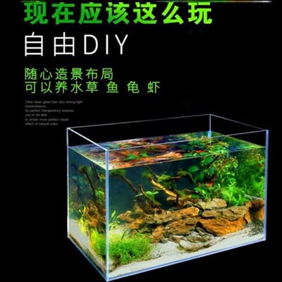 金晶五线超白鱼缸罗汉缸一米二的80x40cm30600玻璃山东桌面高透35