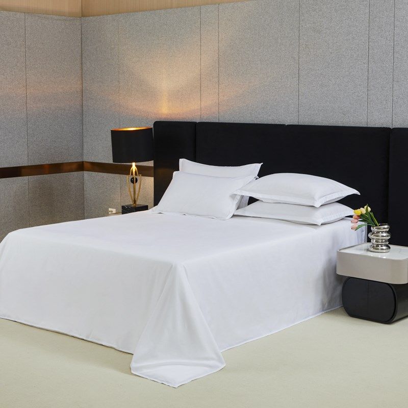 酒店宾馆四件套民宿纯白色床单被套被H芯可定制床笠款被褥一整套,床上用品,酒店床品套件,淘宝优惠券,粉丝福利购,淘宝优惠卷