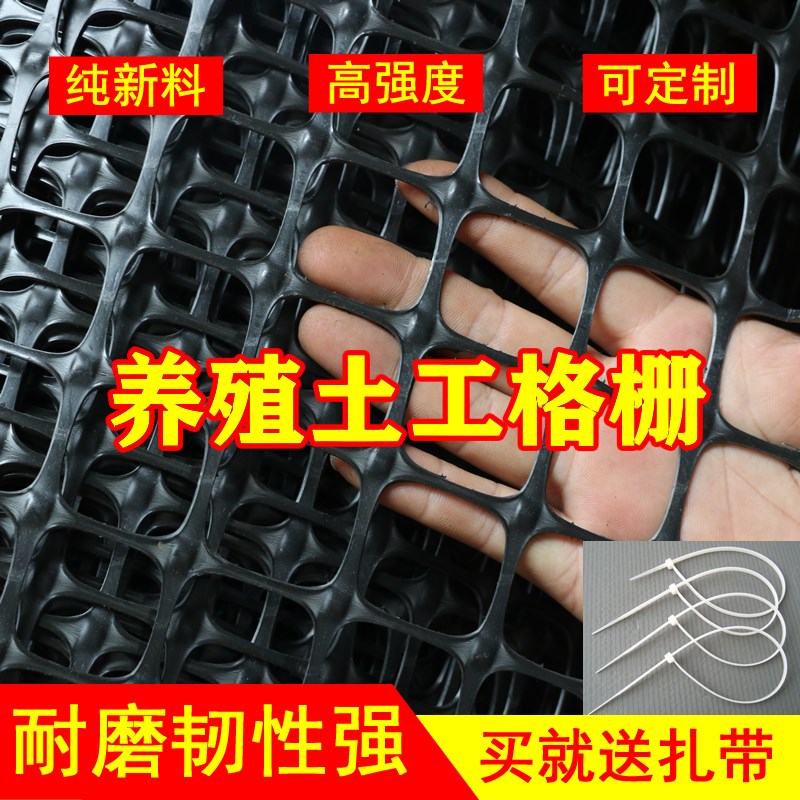 塑料养殖围栏网土工格栅养鸡网安全防护网护栏Q网动物防逃网漏粪