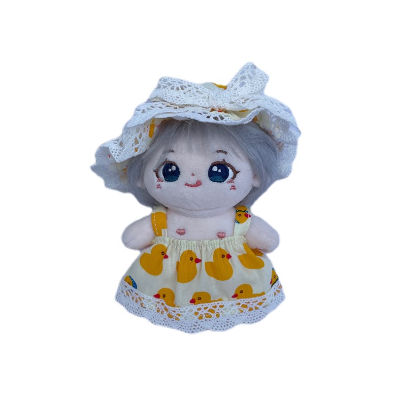 娃衣10CM棉花娃娃衣服海星体正常D体夏装连衣裙碎花裙加油冲鸭公