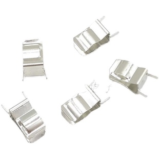 5.0E8mm脚距 铜夹子 保险丝座一包2000个价 30mm保险管座