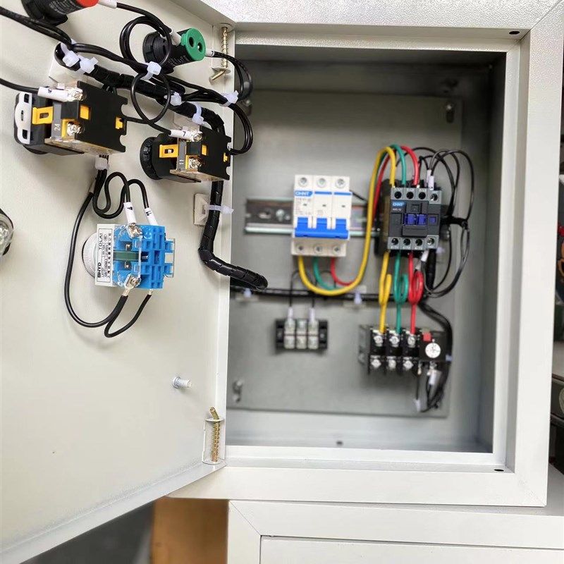 一用一备水泵控制箱三相家用工程用款一控一380V浮球压力表接点