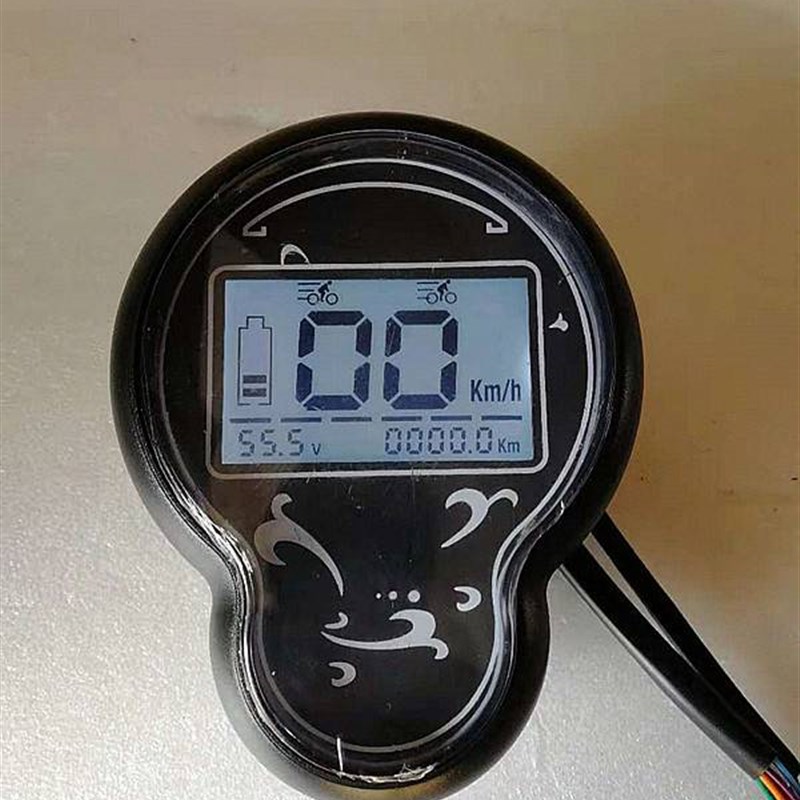 改装升级小龟电动车液晶仪表欧版小龟电压速度里程4S8v60v72v