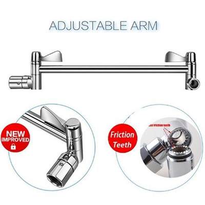 Shower Head Spray Connection,Adjustable Elbow Shower Arm