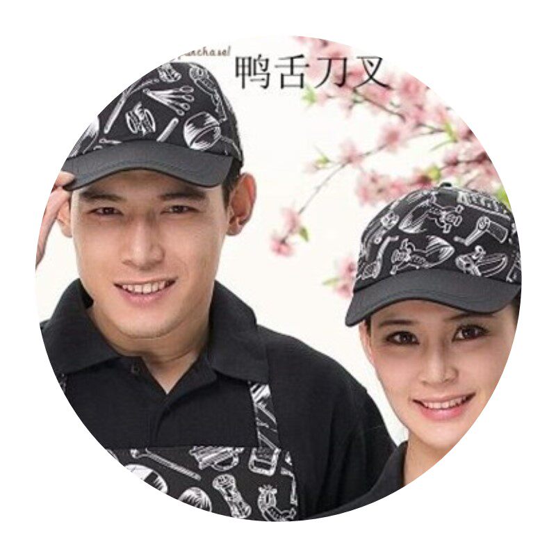 工作帽厨师帽女 厨l房餐厅帽男头巾餐厅帽厨师帽女头巾 厨房 海盗