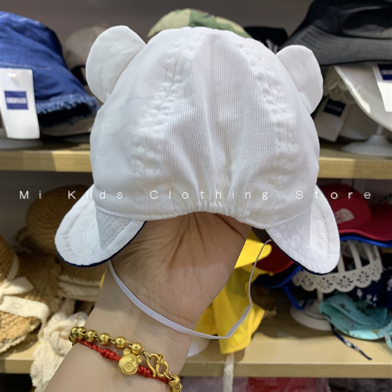 网红婴儿帽可爱萌 宝宝帽子薄款 儿童帽子耳朵 小童可爱夏季盆帽