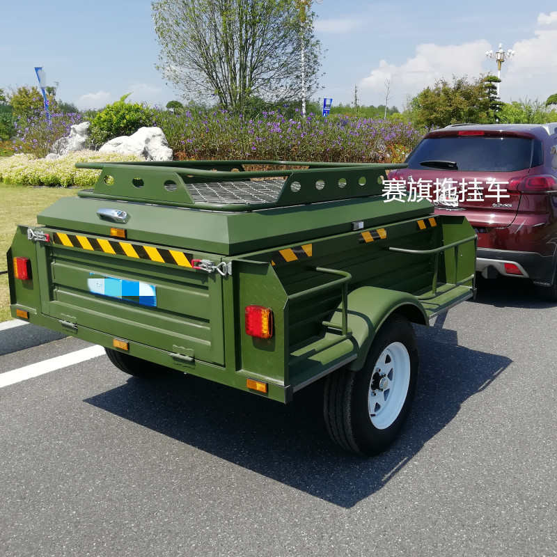 露营后车厢拖挂式房车改装越野汽车D小拖车家用自驾游旅居车拖挂