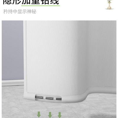 卫生间免打c孔挡水帘浴帘防水淋浴房隔断浴室O拉帘子Y遮光洗澡间