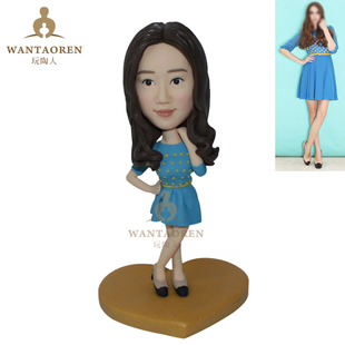 玩陶人泥塑泥人真人定制 粘土捏人像diy玩偶软陶人偶公仔订做礼物