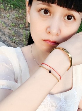 本命年红绳手链手绳情侣x男女礼物简洁森系百搭手工编织细