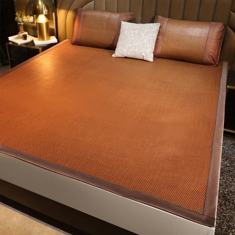 席子床垫两用夏季家用双人可折叠凉席1米5加厚藤T席一米八冰丝草,床上用品,藤席,淘宝优惠券,粉丝福利购,淘宝优惠卷