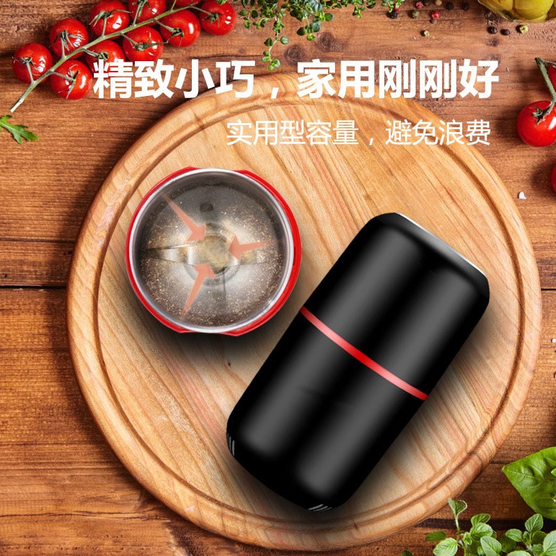 小型研磨杂粮机器j调味料小t家电破碎咖啡粉220V磨粉机电动五谷杂