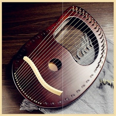 小竖琴19弦g小众乐器便携式小型箜篌琴古典里拉琴小众乐器箜篌迷
