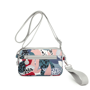 帆布手机零钱包女布艺新款手抓包斜挎小包尼龙散步女X士手包手拿