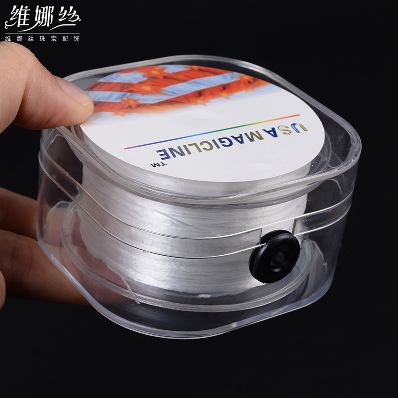 穿手链的皮d筋手串绳穿珠t子的弹力线串珠绳手链线接V发水晶文玩