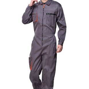 修车工作服连体工j作服套装 背 男修车工装 机I修连体衣防尘透气大码