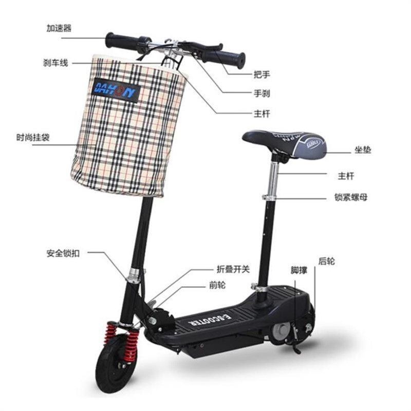 折叠电动代步车男式。轻便工具休闲便携上M班大童小巧b滑板车成年