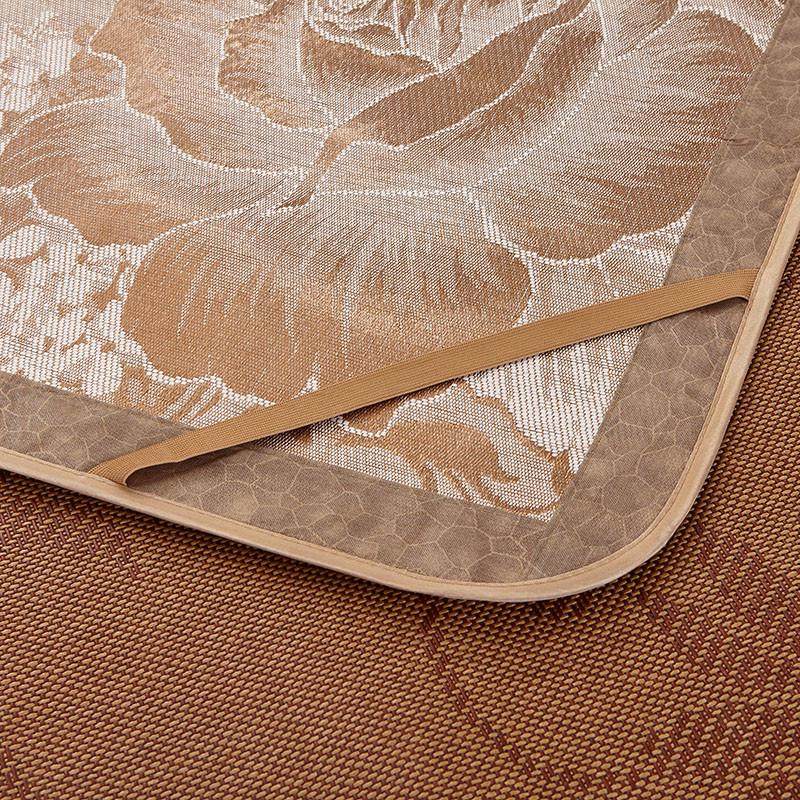 冰丝凉席1.8m床三件套可折叠1.5米藤席1.2草席子学生宿舍双面两用,床上用品,冰丝席,淘宝优惠券,粉丝福利购,淘宝优惠卷