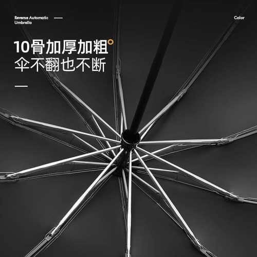 反向全自动男士大号加大加厚双人防回弹晴雨两用女结实折叠伞定制