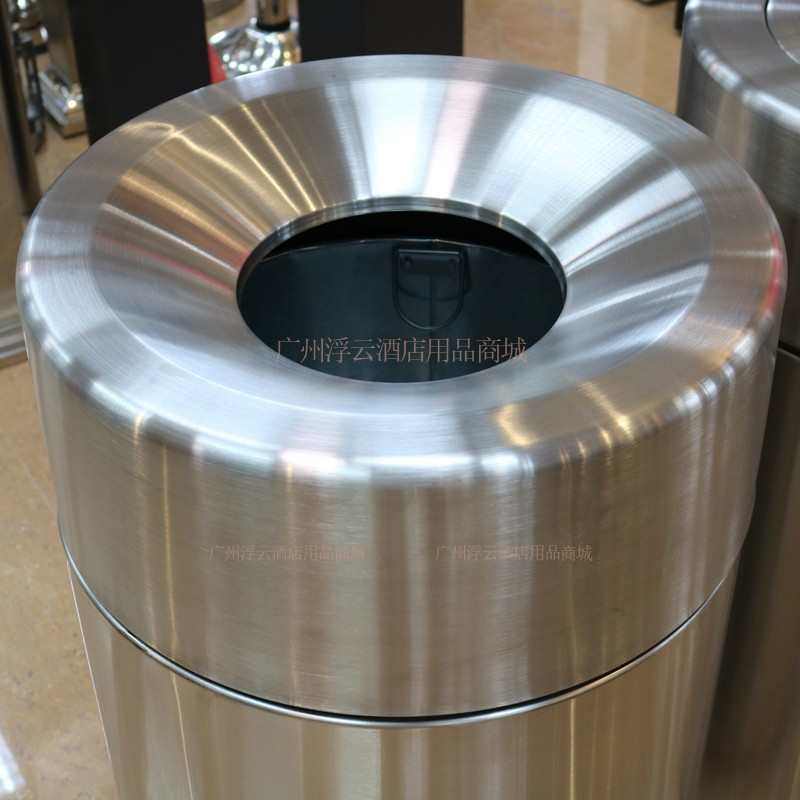 超大号垃圾桶不锈钢圆形大容量果皮箱商场电梯口港式广场翻盖无盖,商业/办公家具,垃圾筒/烟灰皿/垃圾桶,淘宝优惠券,粉丝福利购,淘宝优惠卷