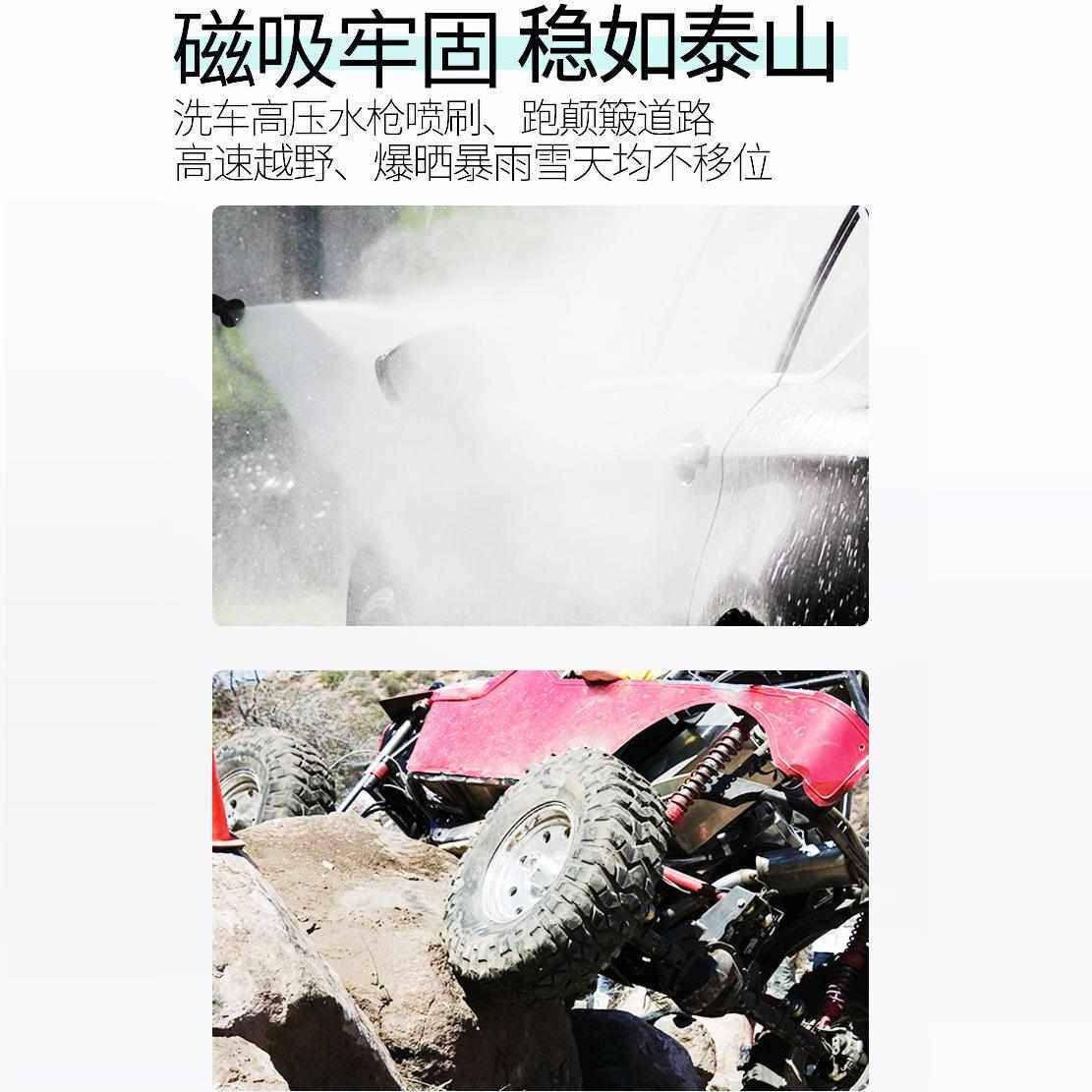 碳纤灰磁性汽车门碗贴磁吸车门把手贴防刮划痕拉手门腕保护膜贴纸