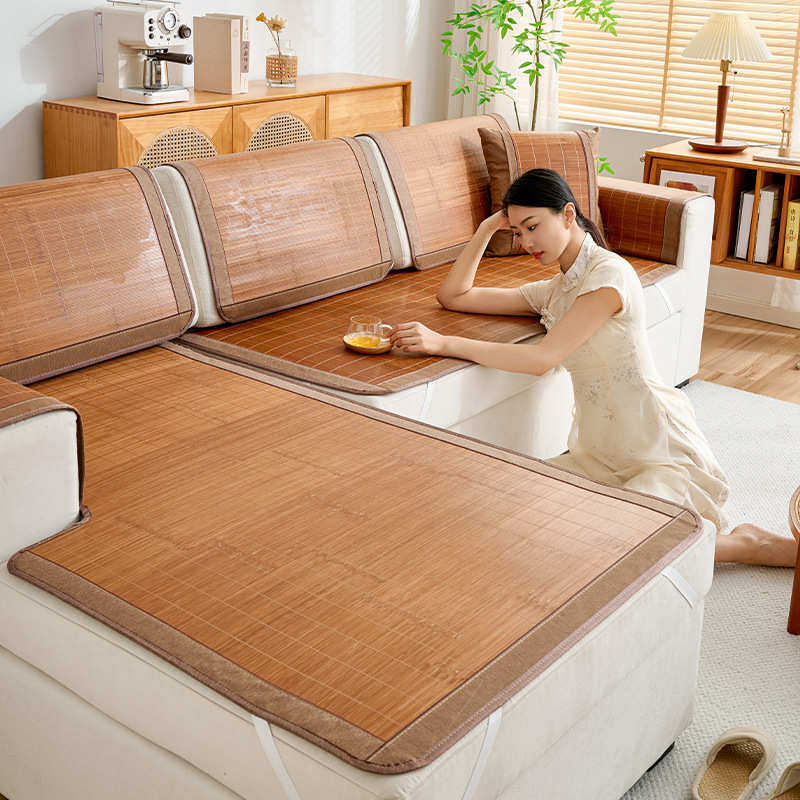 沙发垫中式冰凉客厅坐垫宿舍凉席防滑夏季高级新藤凉席竹席席双面