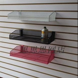 壁挂式货架配件挂篮槽板置物架挂钩收纳篮万用板网兜网篓卡槽新款