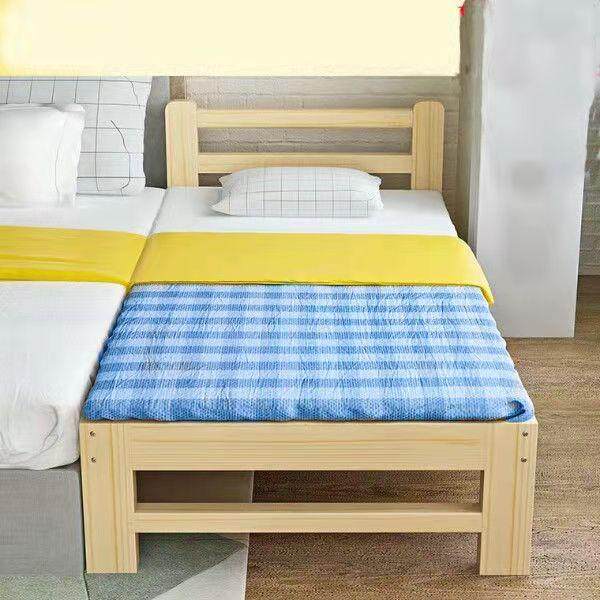 加宽小孩床简约床宝宝经济型床童女床儿童护栏床拼接实木现代带床,住宅家具,儿童拼接床,淘宝优惠券,粉丝福利购,淘宝优惠卷