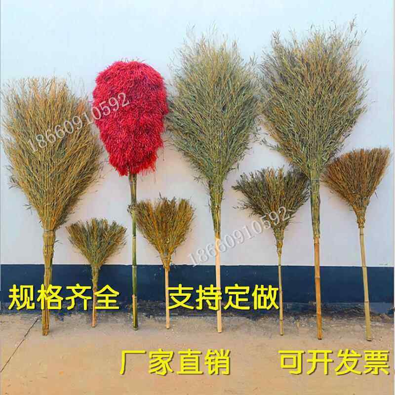 大扫帚扫马路家用庭院竹扫把大小扫把塑料丝木把农村单个环卫