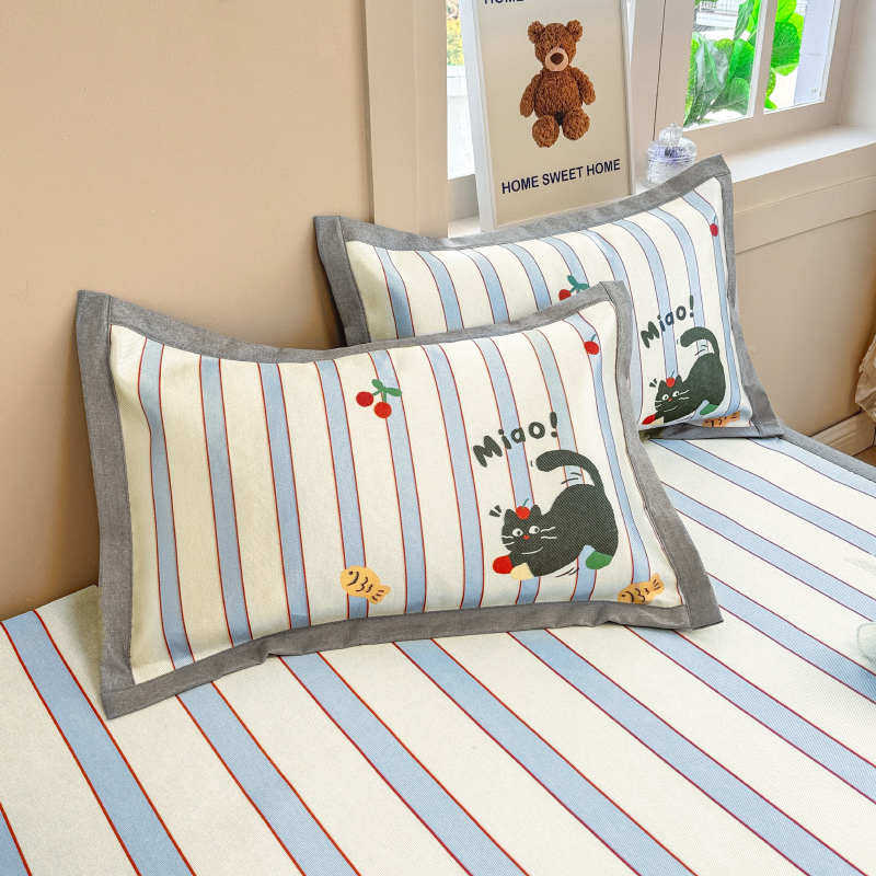 新款夏季水洗机床单三件套冰宿舍软席丝儿童空调子折叠凉席夏天可,床上用品,冰丝席,淘宝优惠券,粉丝福利购,淘宝优惠卷