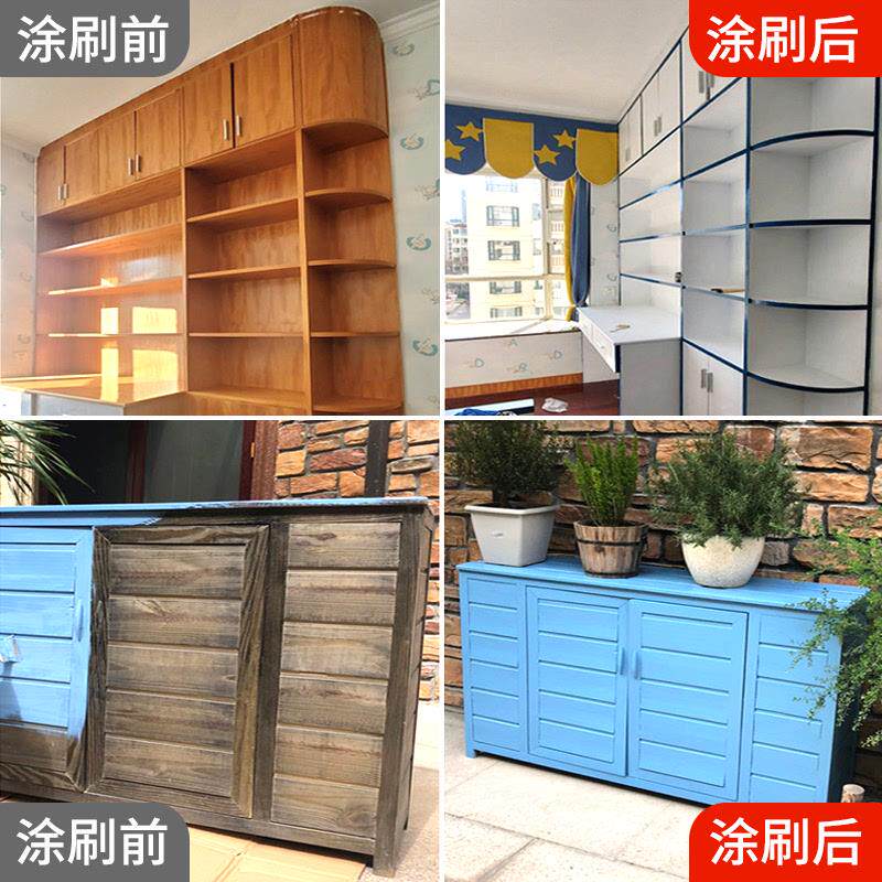 水性漆木器漆旧家具翻新改色木质门木头木漆白漆自刷油漆家用