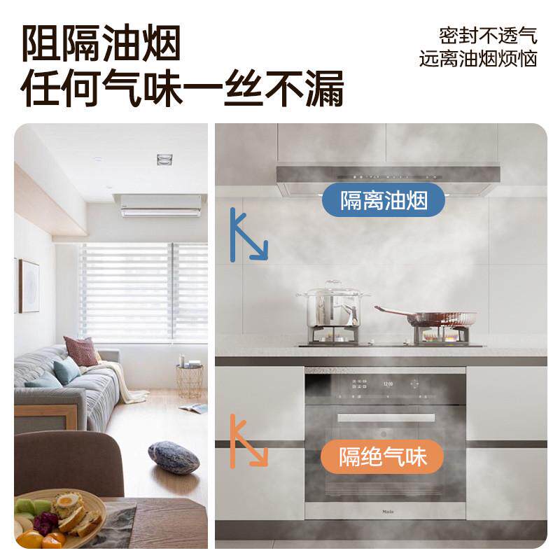 空调门帘2024新款卧室隔断挡防风厨房遮挡磁吸塑料透明门帘子