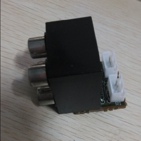 推荐音响配件4孔莲花座音频输出 输入接口AV带焊好小电路板买2个