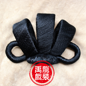 禹龍戏装京剧发髻古装头头套假发发套戏曲M花旦头饰包头正凤正髻