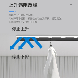 新款 智能遥控升降家用晒衣 一线天隐形电动晾衣架阳台嵌入式 暗藏式