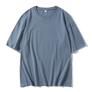 定制t恤五分袖 印logo圖公司工作服寬松學(xué)生服 落l肩班服文化衫