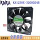 g3200024B 4寸12038 原装 3线FG 24V全金属散热风扇 卡固 KA1238X