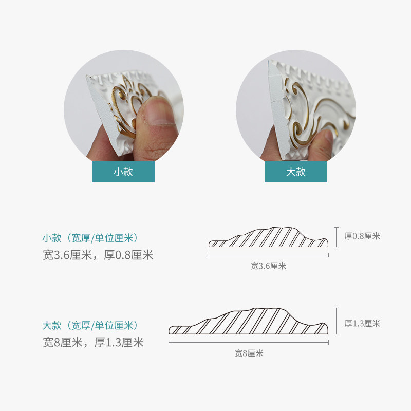 欧式pvc装饰线条客厅电视背景墙装饰条全身镜边条石膏线条吊顶线