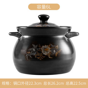 新品 砂锅炖锅大号煲汤锅耐高温陶瓷砂锅煲汤O瓦斯老式 家用燃气汤